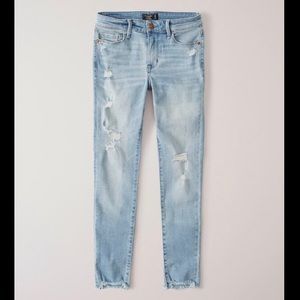 Abercrombie harper low rise ankle jeans